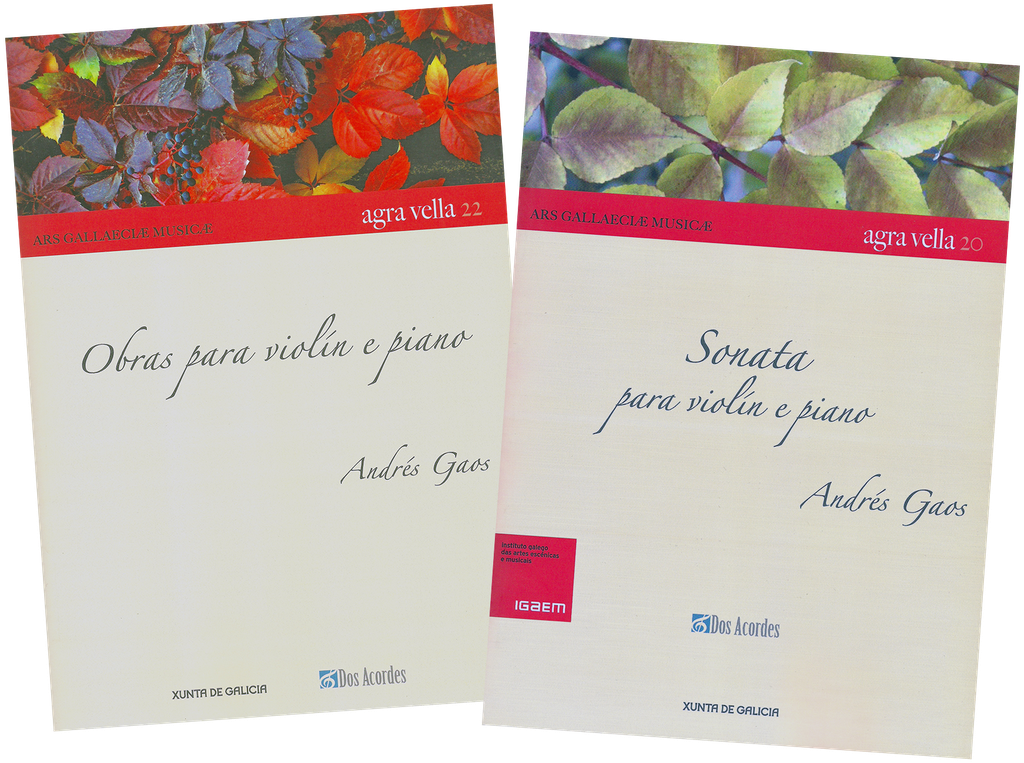 ¡PACK! Works for violin and piano by composer Andrés Gaos 