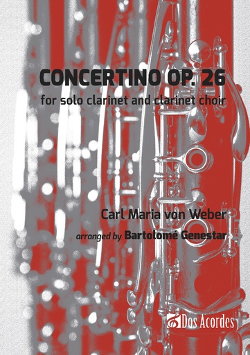 Concertino, op. 26 de, Weber: Para orquesta de clarinetes
